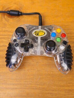 Mad Catz Wired Xbox Controller Clear Transparent With Turbo Function